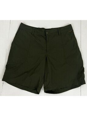 REI Co-op Sahara Bermuda Shorts Women's 18W Green Hiking Travel 9" Inseam